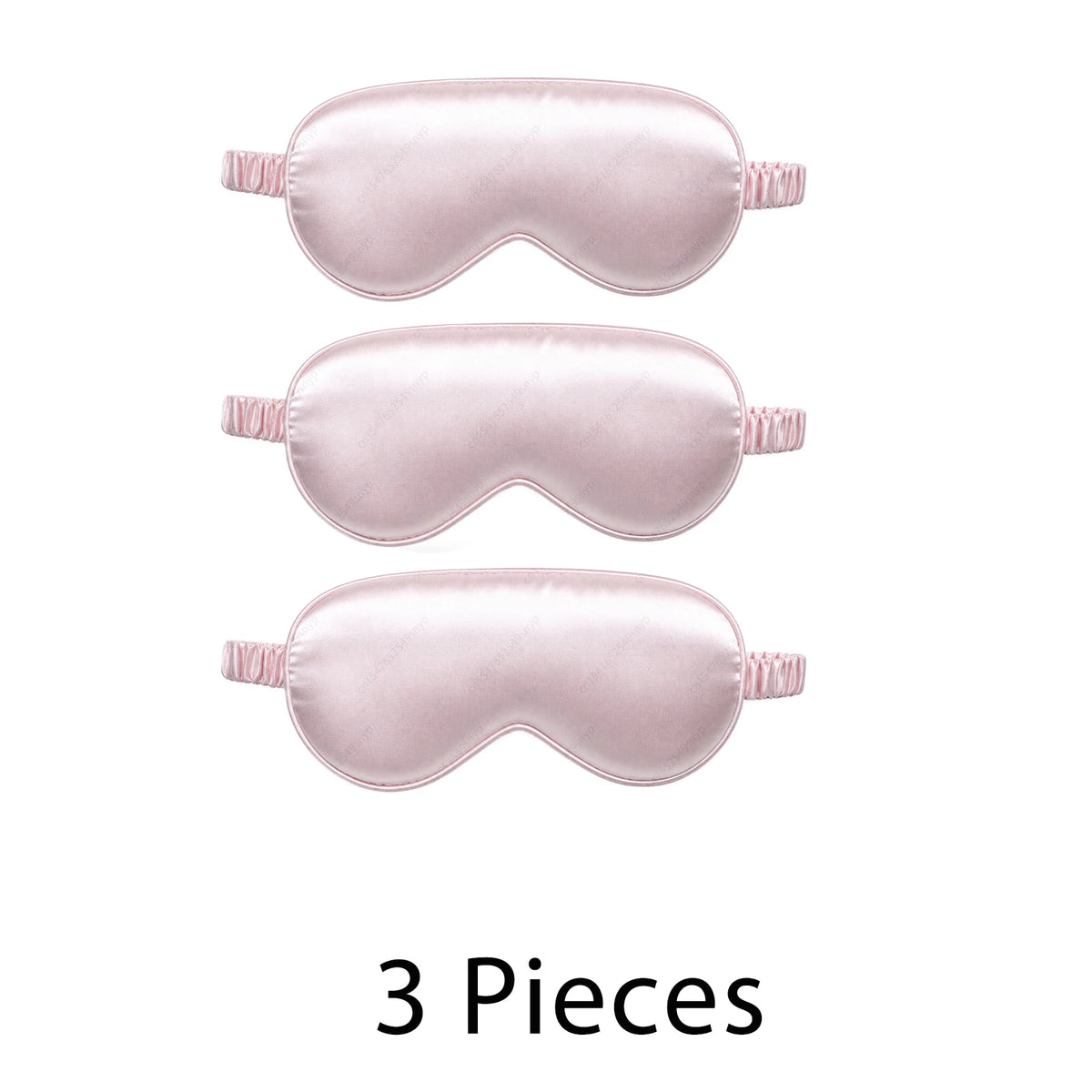 1/2/3Pack Silk Sleep Mask - Elastic Blackout Eye Mask & Blindfold for Full Night'S Sleep, Light Blocking, Adjustable Strap