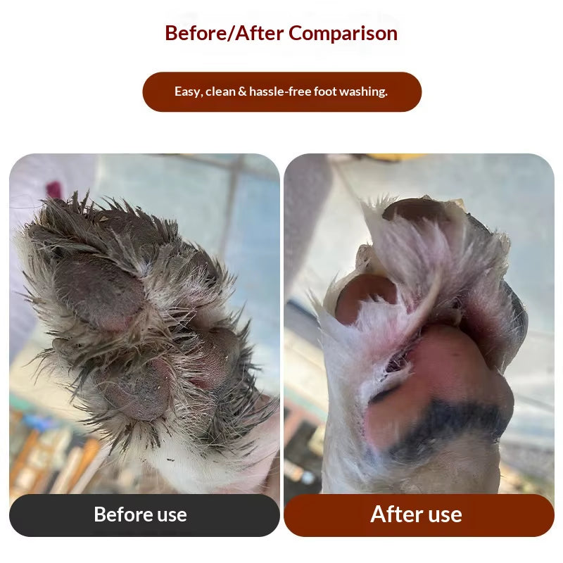 Pet Foot Washing Cup Dog Bath Magic Pet Beauty Wipe Foot Portable Cat Dirty Paw Cleaning Cleaner Cat Pet Paw Washer Wash Cup
