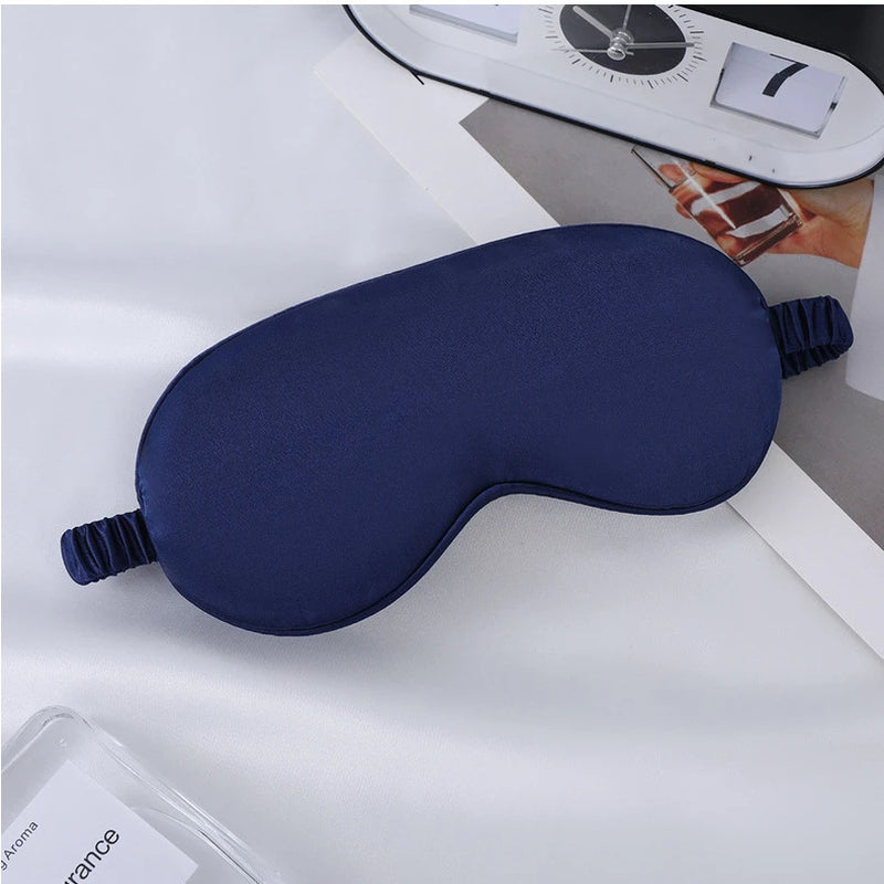 1/2/3Pack Silk Sleep Mask - Elastic Blackout Eye Mask & Blindfold for Full Night'S Sleep, Light Blocking, Adjustable Strap
