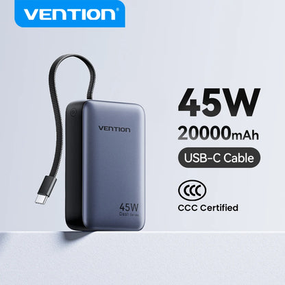CCC 45W 20000Mah Power Bank Fast Charging Portable Charger for Xiaomi Iphone Pro Max Samsung Galaxy Battery 3C Powerbank